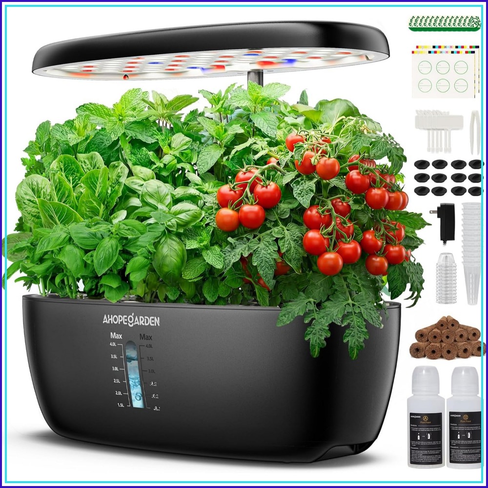 Hydroponic Grow Pod - 12 Pod Hydroponic Garden with LED