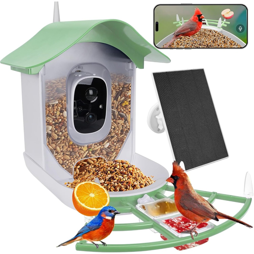 Solar Powered Smart Bird Feede - Smart Bird Feeder Camera recension och pris