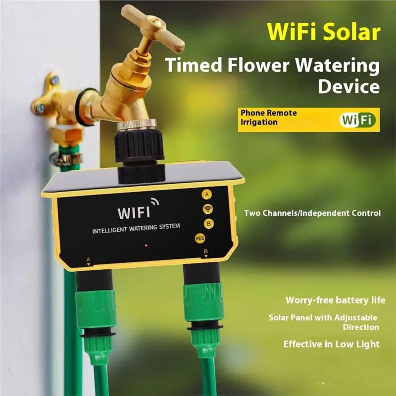 1/2 Outlets WIFI Solar Irrigat - Smart Garden At Home recension och pris