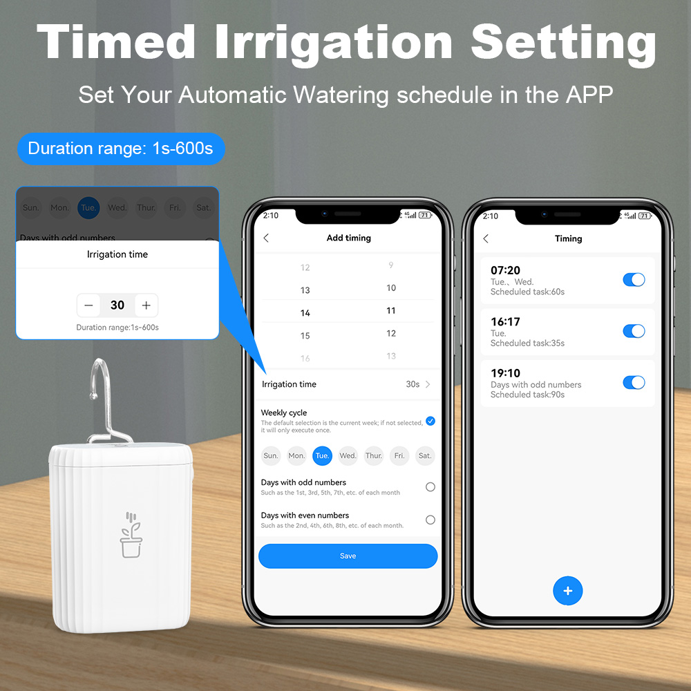 MANHOT WiFi Smart Watering Pum - Smart Garden Home Assistant recension och pris