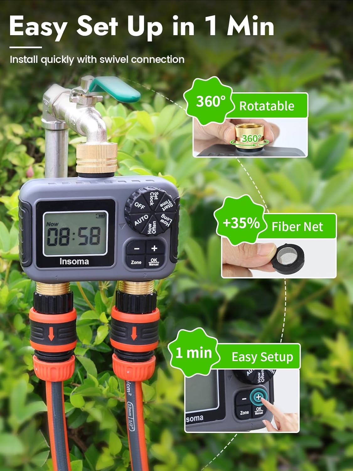 Dual Outlets Smart Irrigation  - Smart Garden At Home recension och pris