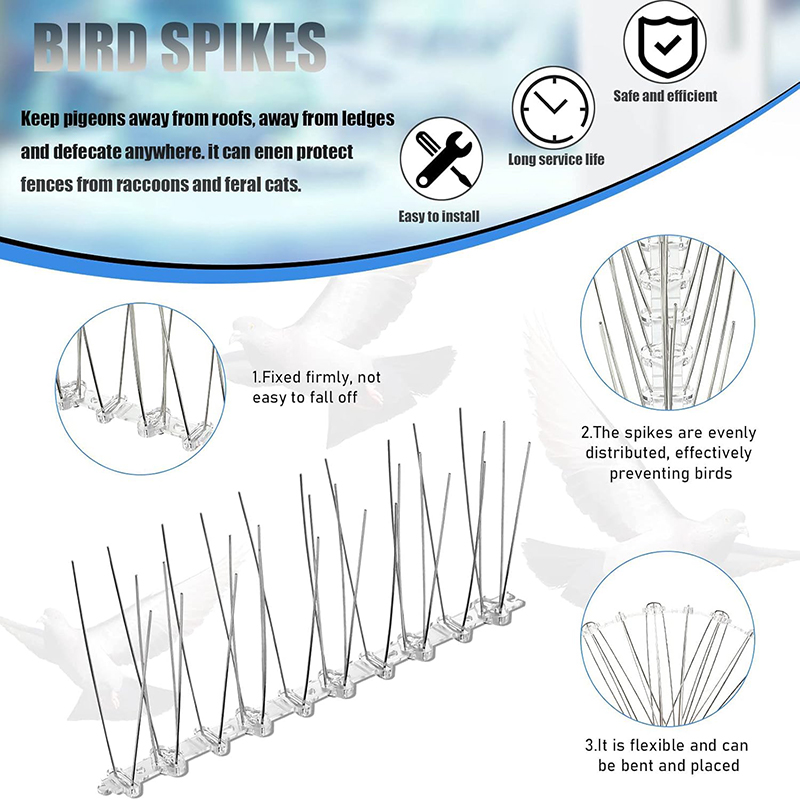 Stainless Steel Bird Spikes 2P - Smart Garden Fence recension och pris