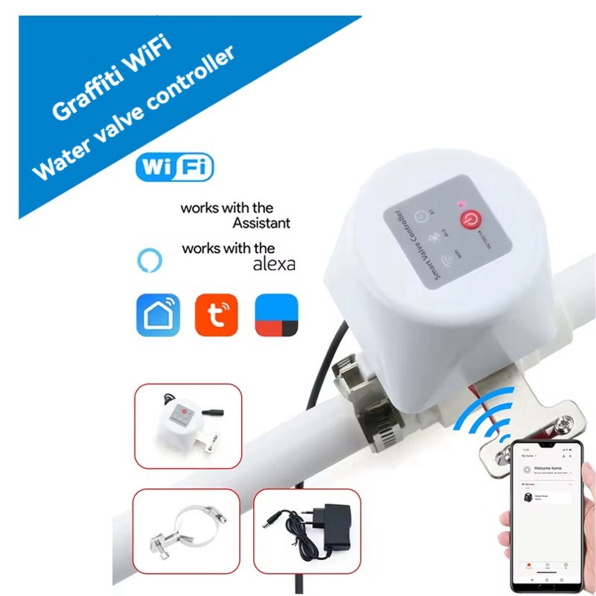 SWXF Tuya WiFi Smart Valve Con - Smart Garden Water recension och pris