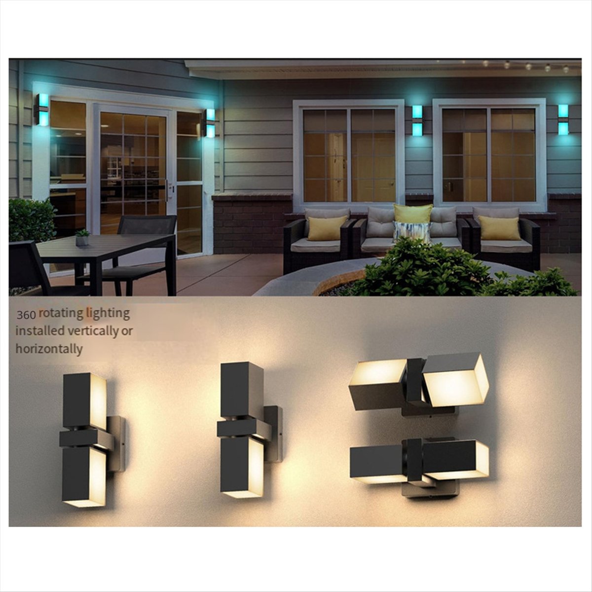 AA19 LED Wall Light Dual Head  - Smart Garden Fence recension och pris