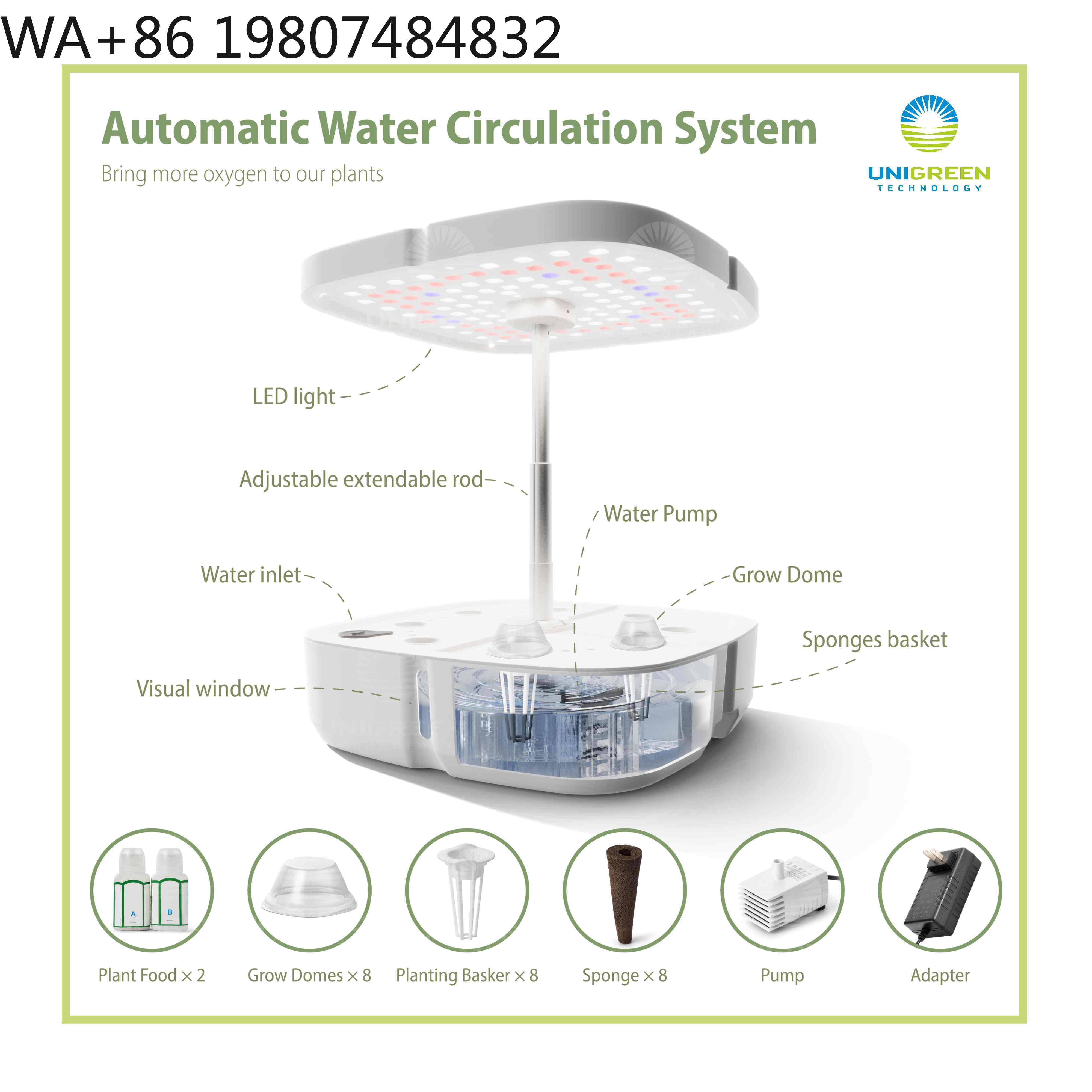 8 Pod  Mini Hydroponic Grow Bo - Hydroponic Grow Pod recension och pris