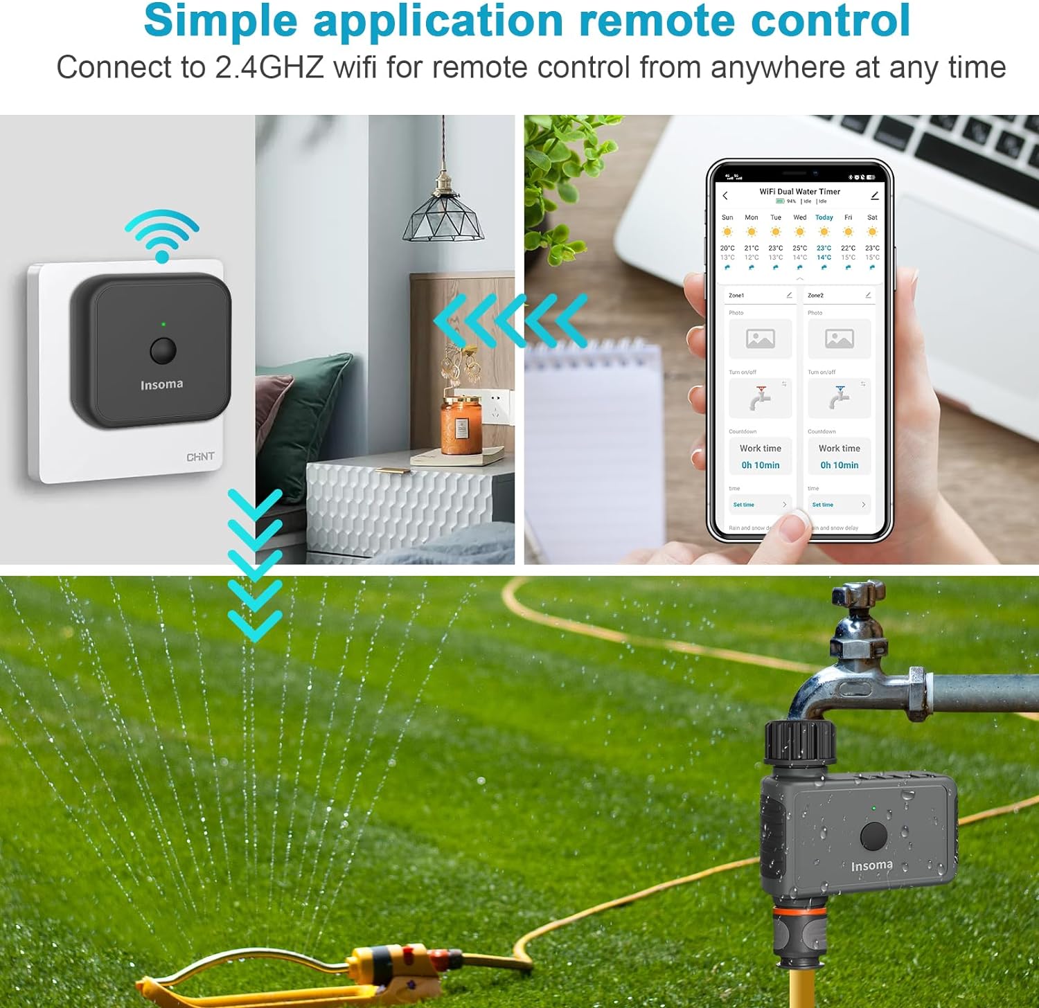 Insoma Wifi Automatic Sprinkle - Smart Garden At Home recension och pris