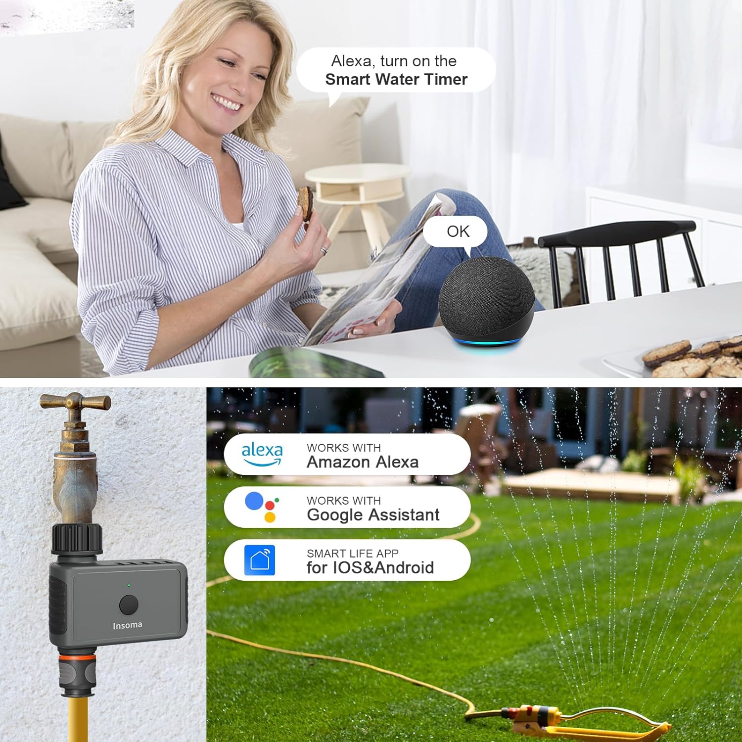 Insoma Wifi Automatic Sprinkle - Smart Garden At Home recension och pris