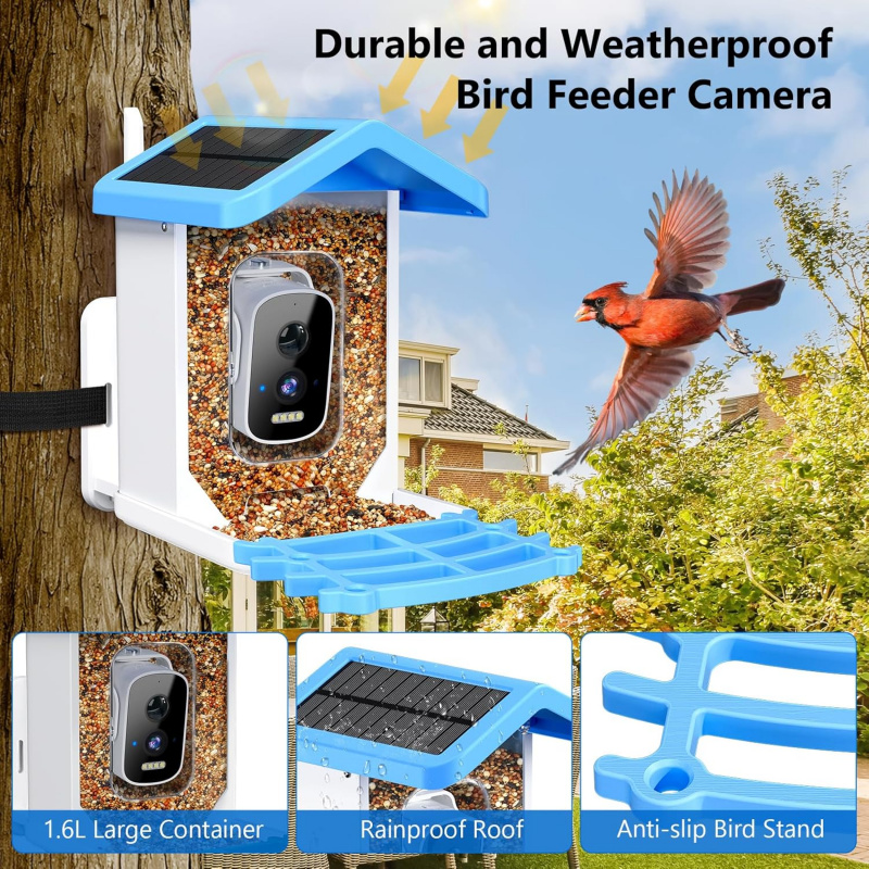 WiFi Smart Bird Feeder with Ca - Smart Garden Ai recension och pris