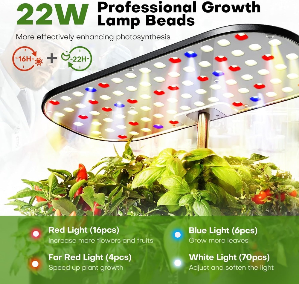 12-Pod Indoor Hydroponic Garde - Hydroponic Grow Pod recension och pris