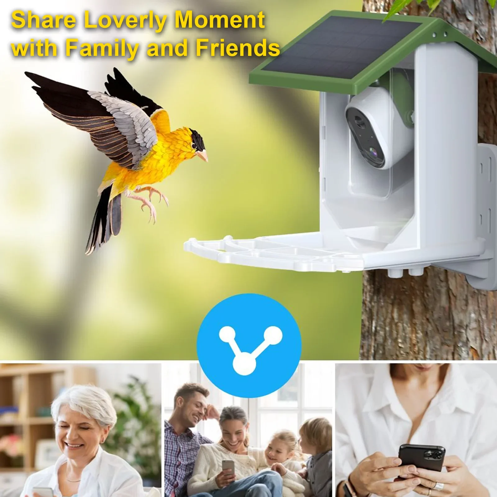 Hot Selling Cross border wild  - Smart Bird Feeder Camera recension och pris